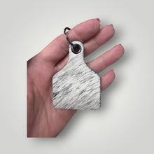 Load image into Gallery viewer, Genuine Cowhide Keychain | Western Cowhide Key Fob | Hair on Hide Keychain | Cowgirl Gift | Ranch Keychain | Western Accessories