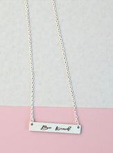 Load image into Gallery viewer, Be Kind… of a Bitch Necklace Set | Funny Bar Necklace | Sarcastic Jewelry Gift | Best Friend Humor Necklace