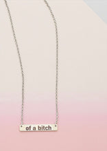Load image into Gallery viewer, Be Kind… of a Bitch Necklace Set | Funny Bar Necklace | Sarcastic Jewelry Gift | Best Friend Humor Necklace