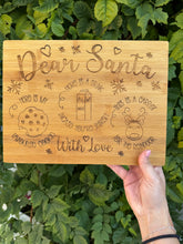 Load image into Gallery viewer, Santa Tray | Treats for Santa Tray | Santa Treat Tray | Milk & Cookies Tray | Christmas Tradition | Christmas Eve | Custom Tray