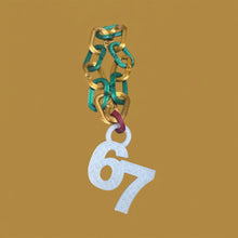 Load image into Gallery viewer, Elf 67 Chain | 67 Necklace | Elf Accessory – Funny Elf Prop | Number Chains for Elf | Holiday Elf Antics | Christmas Countdown Accessories | 3D Printed | 67 Chain