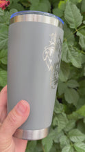 Load and play video in Gallery viewer, 20oz Laser Engraved Tumbler | Wirehaired Pointing Griffon | Life is Better with a Griff | Custom Tumbler | Personalized