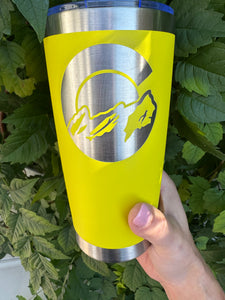 20oz Laser Engraved Tumbler | Colorado Flag | Colorado | Mountain | Custom Tumbler | Personalized
