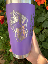 Load image into Gallery viewer, 20oz Laser Engraved Tumbler | Wirehaired Pointing Griffon | Life is Better with a Griff | Custom Tumbler | Personalized
