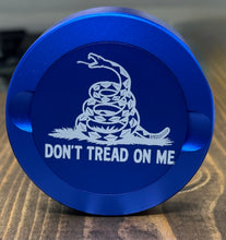Load image into Gallery viewer, Zyn Nicotine Pouch Tin | Snus Tin | Engraved with Don’t Tread on me| Aluminum Nicotine Pouch Tin | Gift for him | Zyn Tin
