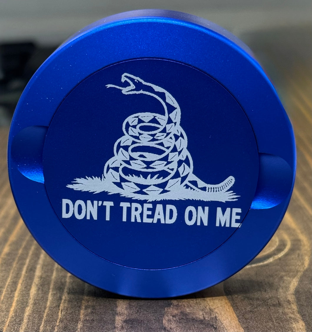 Zyn Nicotine Pouch Tin | Snus Tin | Engraved with Don’t Tread on me| Aluminum Nicotine Pouch Tin | Gift for him | Zyn Tin