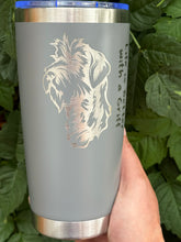 Load image into Gallery viewer, 20oz Laser Engraved Tumbler | Wirehaired Pointing Griffon | Life is Better with a Griff | Custom Tumbler | Personalized
