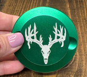 Nicotine Pouch Tin | Snus Tin | Engraved with Cow Skull| Aluminum Nicotine Pouch Tin | Gift for him