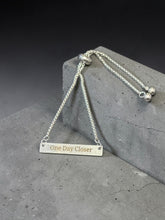 Load image into Gallery viewer, Personalized Bar Bracelet, Engraved Name Plate Bracelet, Custom Message Jewelry, Minimalist Adjustable Bracelet, Gift for Her Him
