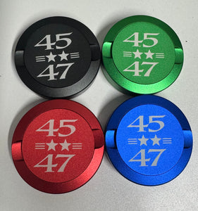 Zyn Nicotine Pouch Tin | Snus Tin | Engraved 45/47 | Trump 2024 | Aluminum Nicotine Pouch Tin | Zyn Tin