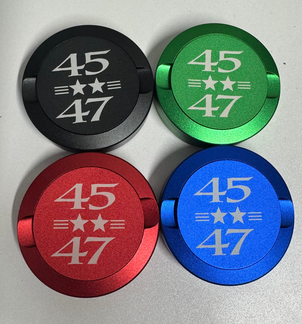 Zyn Nicotine Pouch Tin | Snus Tin | Engraved 45/47 | Trump 2024 | Aluminum Nicotine Pouch Tin | Zyn Tin