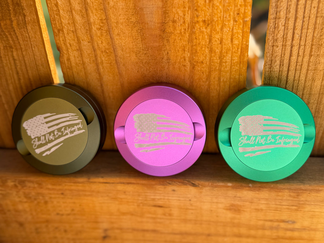 Zyn Nicotine Pouch Tin | Snus Tin | Engraved American Flag | Aluminum Nicotine Pouch Tin | Zyn Tin