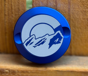 Zyn Nicotine Pouch Tin | Snus Tin | Engraved Colorado Flag Mountain and Sun | Aluminum Nicotine Pouch Tin | Zyn Tin