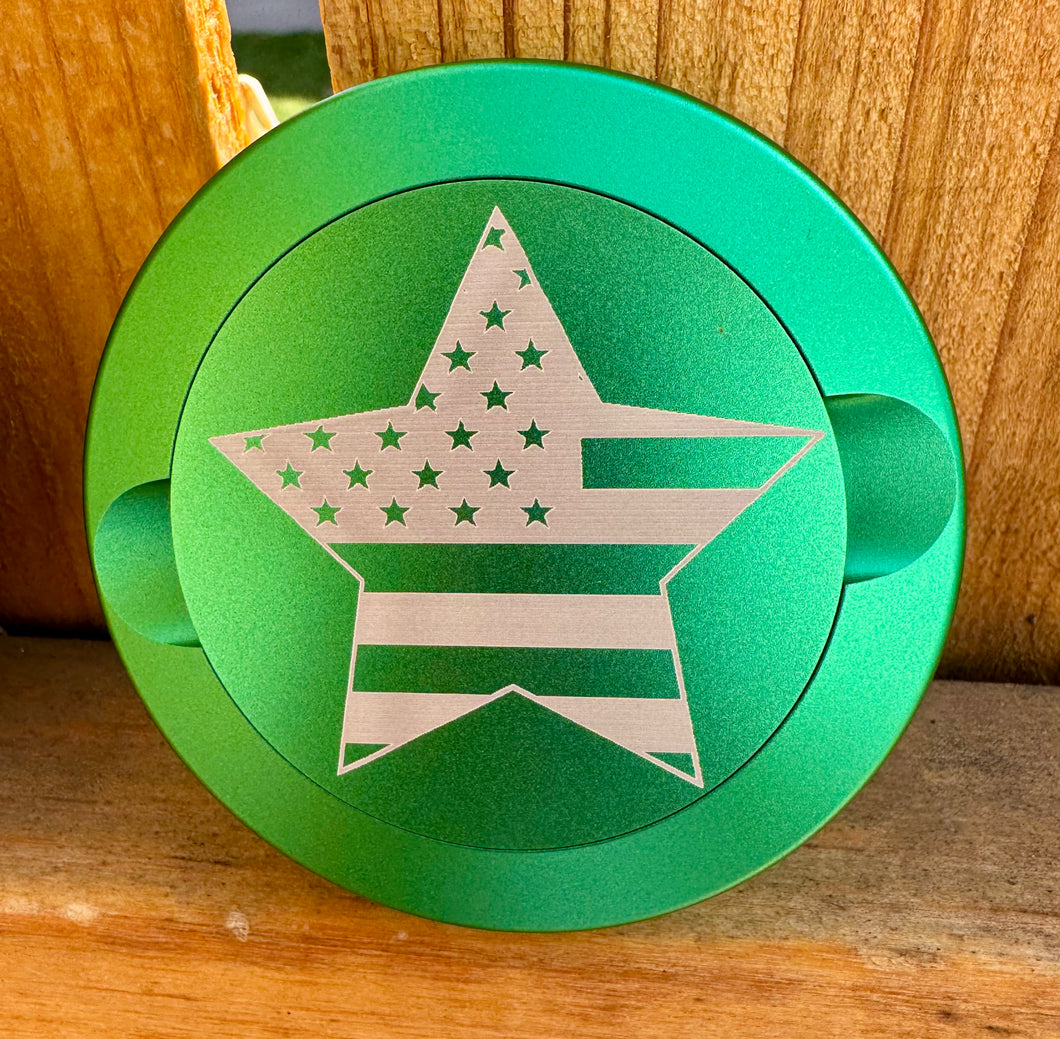 Zyn Nicotine Pouch Tin | Snus Tin | Engraved American Flag | Aluminum Nicotine Pouch Tin | Zyn Tin