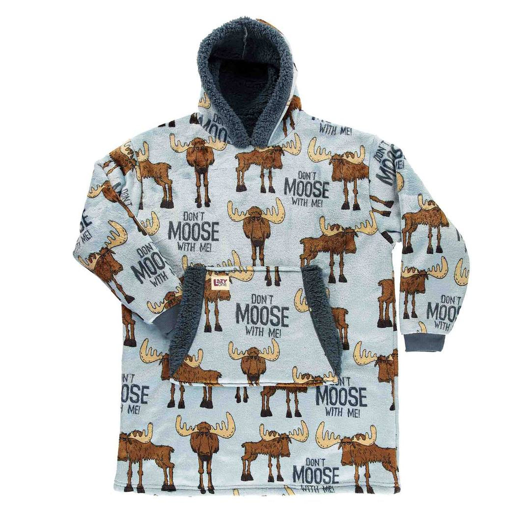 Don't Moose With Me Kid's Blanket Hoodie