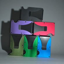 Load image into Gallery viewer, American Flag Minimalist Wallet – Metal RFID Blocking Wallet for Men | Slim Tactical Card Holder | Patriotic EDC Gift
