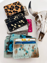 Load image into Gallery viewer, Western Cowhide Credit Card Holder - Money holder
